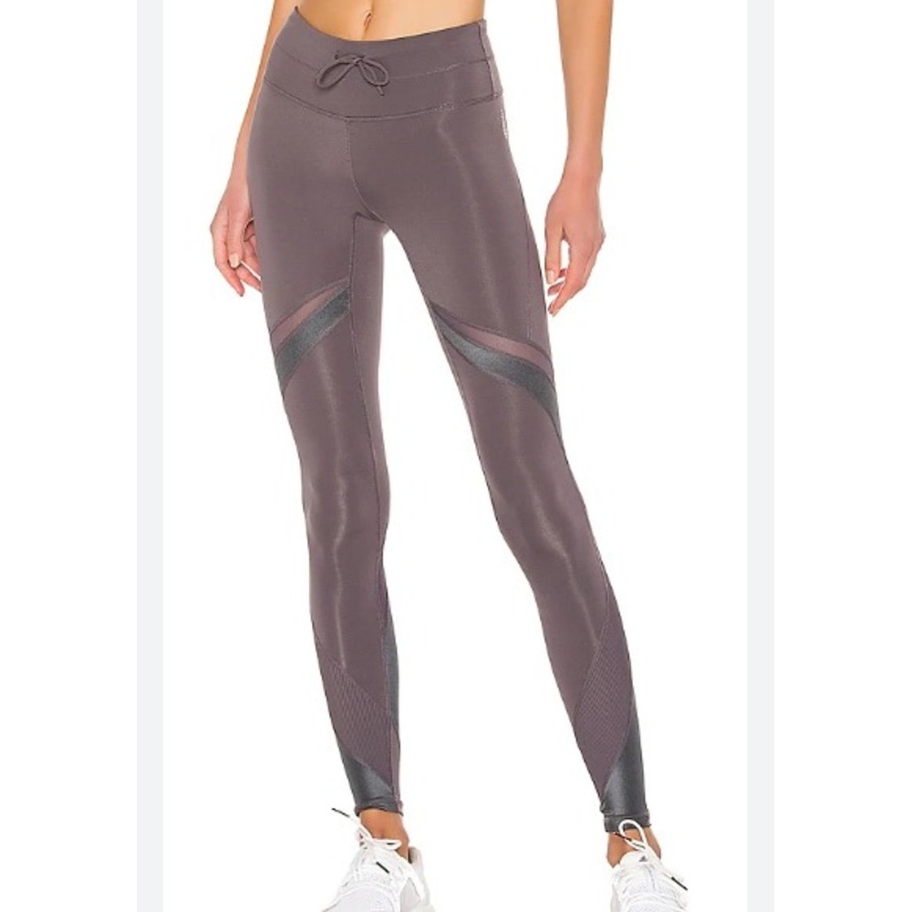 Free People Movement Mid Rise Tap Back Legging Grey Large